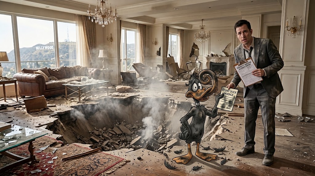 A Toon insurance claim after catastrophic property damage.