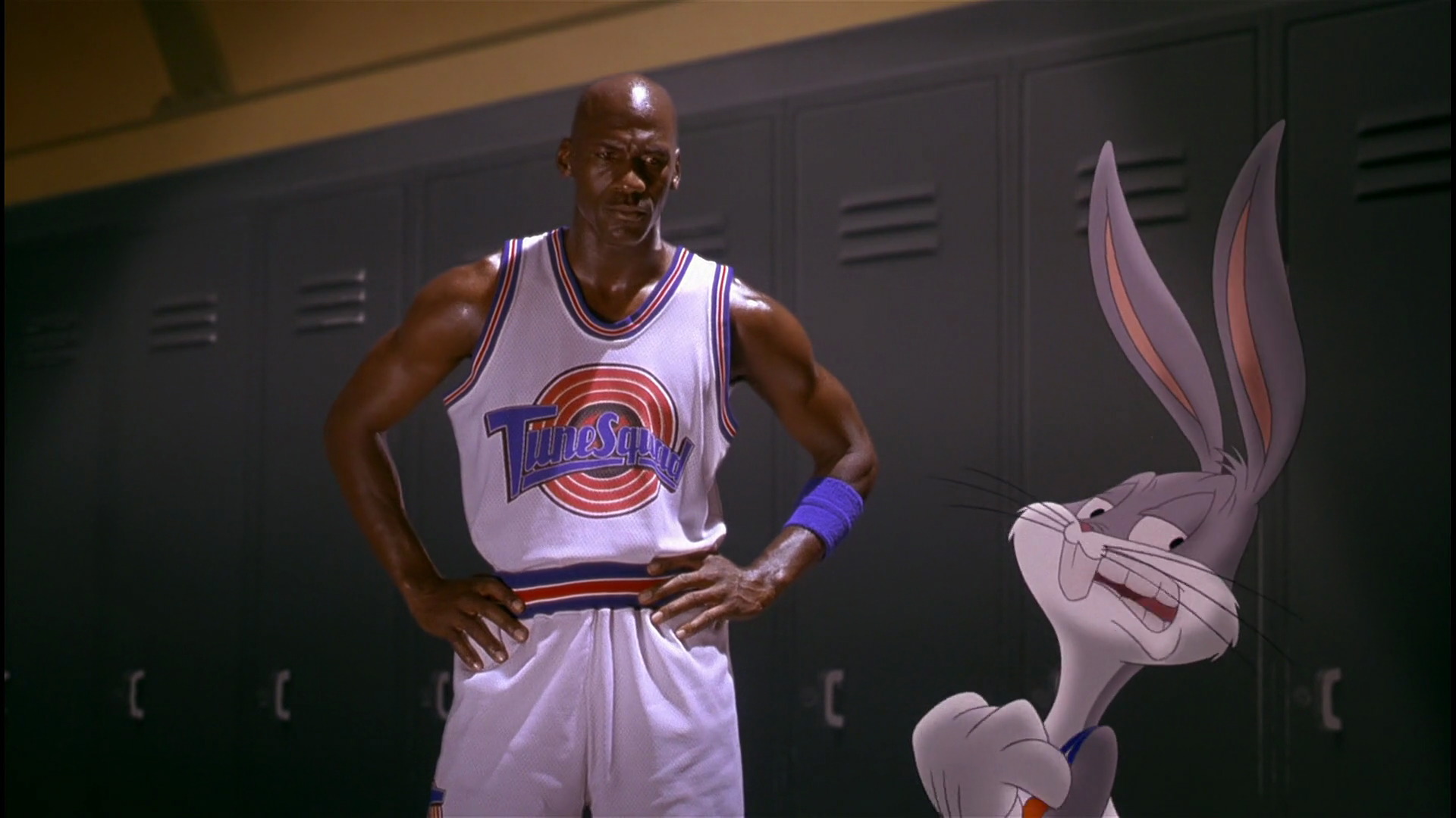 Michael Jordan and Bugs Bunny in Space Jam